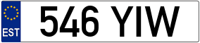 Trailer License Plate